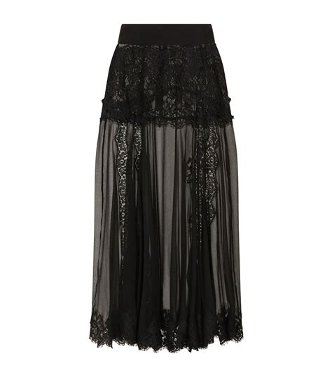 dolce gabbana 11066509qk|Tulle midi circle skirt with micro.